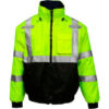 Tingley® Bomber 3.1™ Hi-Vis Hooded Jacket Zipper Fluorescent Yellow/Green/Black XL