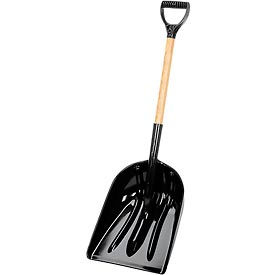 Union Tools® 1681500 14"" Poly Blade Scoop W/ Wood D-Grip Handle