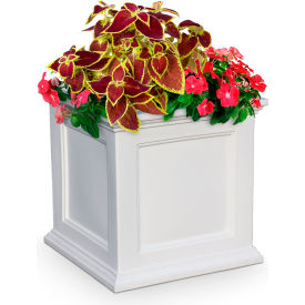 Mayne® Fairfield 28"" x 28"" Square Patio Planter White