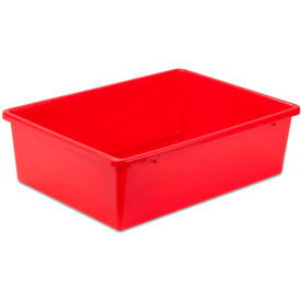 Large Plastic Bin 16-1/4""L x 11-3/4""W x 5""H Red