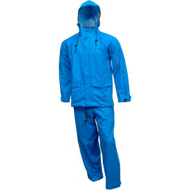 Tingley® S66211 Storm-Champ® 2 Pc Suit Royal Blue Attached Hood XL