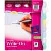 Avery Translucent Durable Write-on Divider 8.5""x11"" 8 Tabs Clear/Multicolor