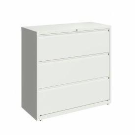 Hirsh Industries®42"" Wide 3-Drawer Lateral File Cabinet - White