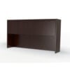 Safco® Aberdeen 72""W Hutch with Wood Doors 72""W x 15""D x 39-1/8""H Mocha