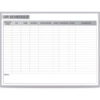 Ghent Operating Room Graphic Whiteboard - Magnetic Steel Surface - 3' x 4' - Silver Frame