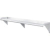 Global Industrial™ Wall Mount Shelf with 1-1/2"" Lip 18 Gauge 430 Stainless Steel 72""W x 12""D