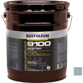 Rust-Oleum 9100 System 340VOC DTM Epoxy Mastic Silver Gray 5 Gallon Pail - 9182300