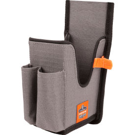 Ergodyne® Squids® 5540 Handheld Barcode Scanner Holster w/ Belt Loop Large Gray