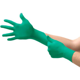 TouchNTuff® 92-500 Industrial Grade Nitrile Disposable Gloves Powdered Grn 7-1/2-8 100/Box