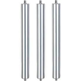 Global Industrial™ 15"" Replacement Roller 1.9"" Dia. Galvanized Steel Pack of 3