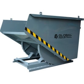 Global Industrial™ Medium Duty Self Dumping Forklift Hopper 1-1/2 Cu. Yd. 4000 Lb. Cap. Gray
