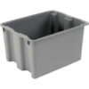 LEWISBins SN2117-12 Polyethylene Container 21""L x 17""W x 12""H Gray