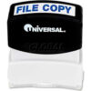 Universal Message Stamp FILE COPY Pre-Inked/Re-Inkable Blue