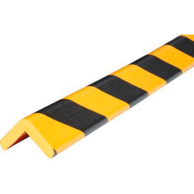 Knuffi Corner Bumper Guard Type H 196-3/4""L x 1-7/8""W x 1-7/8""H Black & Yellow 60-6770