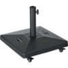 Global Industrial™ Concrete Umbrella Base with Wheels 80 lb. Black