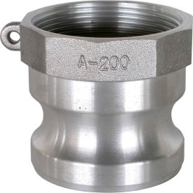 3/4"" Aluminum Camlock Fitting - Male Coupler x FPT Thread