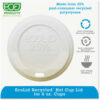 Eco-Products® Eco-Lid 25 Recycled Content Hot Cup Lid Fits 8 oz Cups 1000/Carton