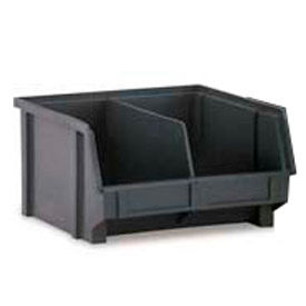 LEWISBins ESD-Safe Hanging & Stacking Part Bin PB22x-XL - w/Divider 8-13/16x6-5/8x2-29/32