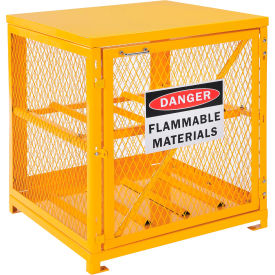 Global Industrial™ Cylinder Storage Cabinet SGL Door Horizontal 4 Cylinder Capacity Assembled