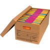 Global Industrial Economy File Storage Boxes w/ Lid 24""L x 12""W x 10""H Kraft
