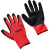 Global Industrial™ Crinkle Latex Coated Gloves Red/Black Small 1 Pair