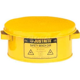 Justrite Bench Can 1-Gallon Yellow 10385