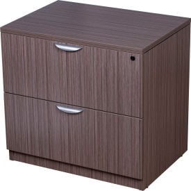 Boss 2-Drawer Lateral File - 31""W x 22""D - Driftwood