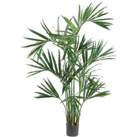 Nearly Natural 6' Kentia Palm Silk Tree Green