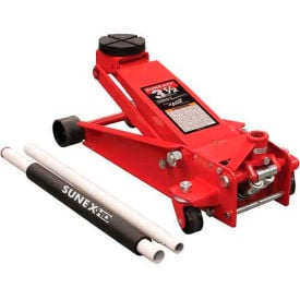 Sunex Tools 66037 3.5 Ton Service Jack with Quick Lift System Rapid Rise Rubber Saddle