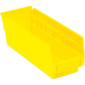 Akro-Mils Plastic Nesting Storage Shelf Bin 30120 - 4-1/8""W x 11-5/8""L x 4""H Yellow