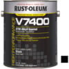 Rust-Oleum V7400 Series 340 VOC DTM Alkyd Enamel High Gloss Black Gallon Can - 245403