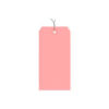 Shipping Tags Pre Wired #5 4-3/4""L x 2-3/8""W Pink 1000/Pack