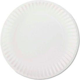 AJM Packaging Corp®. 10100 Paper Plates 9"" Dia. White 1000/Carton