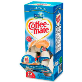 Coffee mate® Non-Dairy Liquid Creamer Singles French Vanilla 0.375 oz. 50/Box