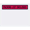Panel Face Envelopes  ""Packing List Enclosed"" Print Top Opening 6""L x 4-1/2""W Red 1000/Pack