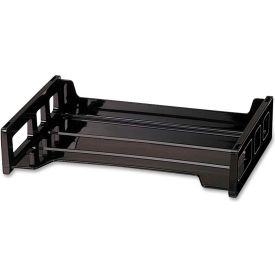 Officemate®Side Loading Stackable Desk Tray 13-3/16"" x 9"" x 2-3/4"" Black