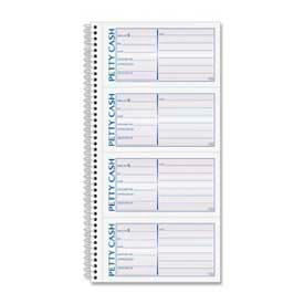 Tops® Petty Cash Book 2-Part Carbonless 11"" x 5-1/2"" White/Canary 200 Sets/Book