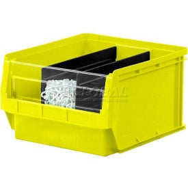 Quantum Plastic Magnum Stacking Bin 12""W x 20""D x 6""H Yellow