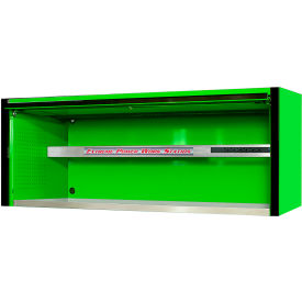 Extreme Tools EXQ Pro Extreme Power Workstation Hutch 72""W x 30""D x H""26-3/8 Green w/Black Handle