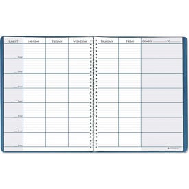 House of Doolittle™Teacher's Planner 50907 11"" x 8-1/2"" Blue/White 1 Each