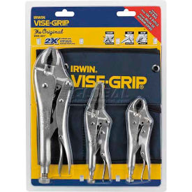 IRWIN VISE-GRIP® 73 3 Piece The Original™ Locking Plier Set W/ Pouch