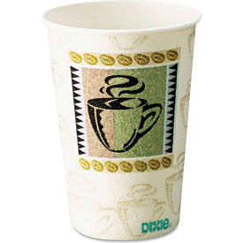 Dixie® Hot Cups Paper 10 oz. Coffee Dreams Design 25/Pack