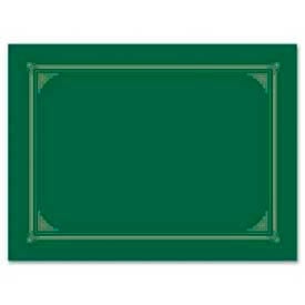 Geographics® Award Certificate Document Cover 12-1/2"" x 9-3/4"" Green 6/Pack
