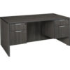 Regency Legacy 66"" Double Pedestal Desk Ash Grey