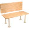 Global Industrial™ ADA Locker Room Bench Hardwood 48""W x 20""D x 17-1/4""H
