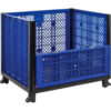 Global Industrial Easy Assembly Vented Wall Container - Drop Gate 39-1/4x31-1/2x33-1/2 Overall