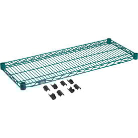 Nexel® S1436G Poly-Green® Epoxy Wire Shelf 36""W x 14""D