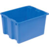 LEWISBins SN2117-12 Polyethylene Container 21""L x 17""W x 12""H Blue