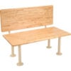 Global Industrial™ ADA Locker Room Bench Hardwood 48""W x 24""D x 17-1/4""H