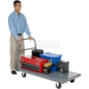 Global Industrial™ Steel Deck Platform Truck 48 x 30 1000 Lb. Capacity 5"" Polyurethane Casters
